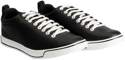 

FAUSTO Trendy Slip On Sneakers For Men(Black