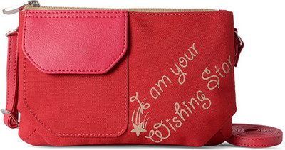 

Baggit Women Casual Red Nylon Sling Bag
