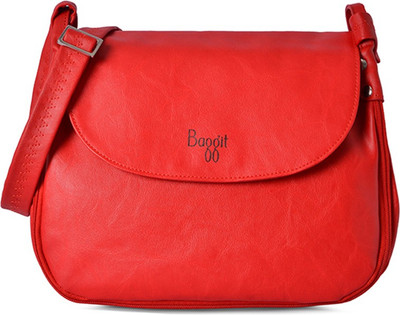 

Baggit Women Casual Red PU Sling Bag