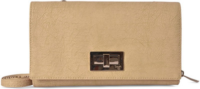 Baggit Women Beige PU Sling Bag