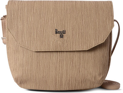 

Baggit Women Casual Beige Leatherette Sling Bag
