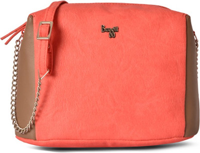

Baggit Women Casual Pink PU Sling Bag