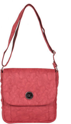 

ZORNNA Women Casual Pink PU Sling Bag