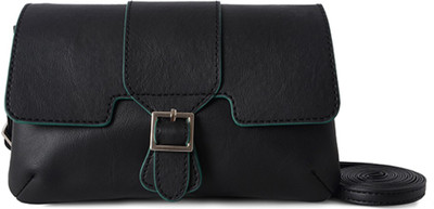 

Baggit Women Casual Black PU Sling Bag