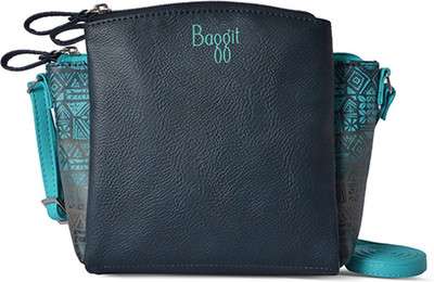 

Baggit Women Casual Blue PU Sling Bag
