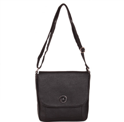 

ZORNNA Women Formal Black PU Sling Bag