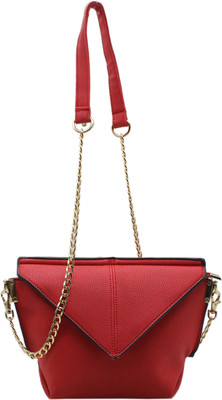 

Trendy Women Evening/Party Red PU Sling Bag