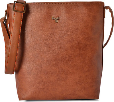 Baggit Women Formal Tan PU Sling Bag