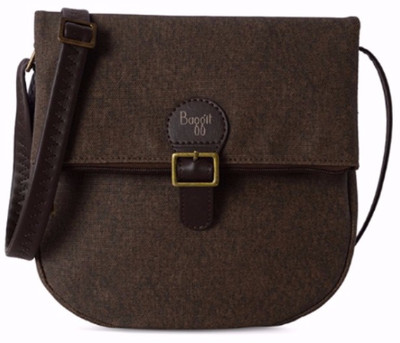 

Baggit Women Casual Brown Leatherette Sling Bag