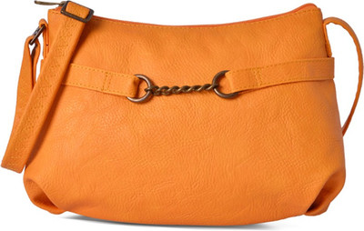 

Baggit Women Casual Yellow PU Sling Bag
