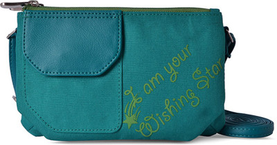 

Baggit Women Casual Green Nylon Sling Bag