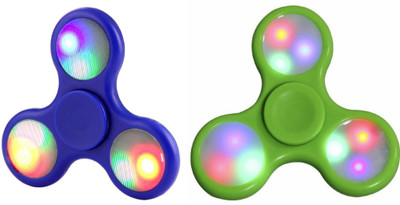 

DINAARKAN COMBO OF BLUE GREEN FIDGET HAND SPINNER WITH LIGHT(Blue, Green)