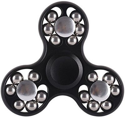 

Happy GiftMart High Quality 18 Ball Black Metal Fidget Spinners With Guaranteed Spin time: 2.5 to 5 minutes(Black)