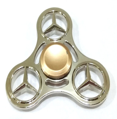 

Happy GiftMart High Quality Metal Fidget Spinners Mercedes With Guaranteed Spin time: 2.5 to 5 minutes(Silver)