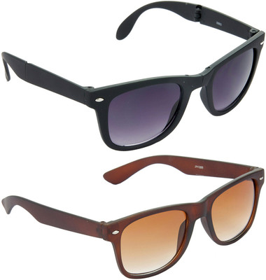 Hrinkar Wayfarer Sunglasses(For Men, Grey)