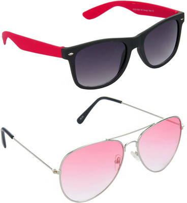 

Redleaf Wayfarer, Aviator Sunglasses(Grey