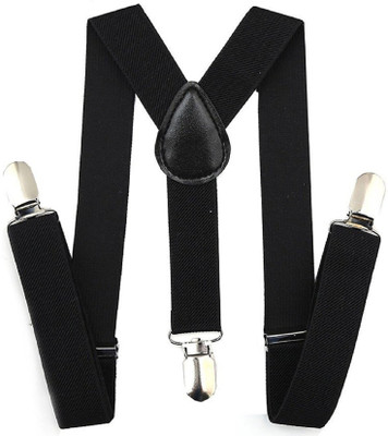 

ZACHARIAS Y- Back Suspenders for Boys(Black)