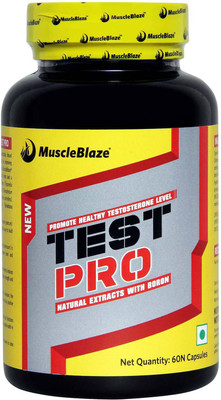 MUSCLEBLAZE Test Pro- Natural Testosterone Booster Supplement for Men(60 No)