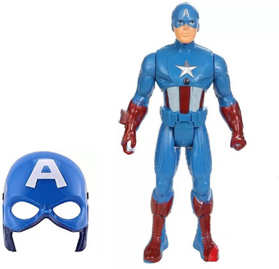 

Kanchan Toys Captain America Figure With LED Mask(Multicolor)