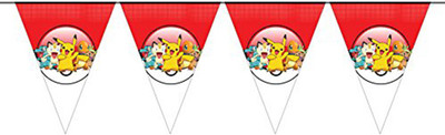 

PARTY PROPZ POKEMON BIRTHDAY DECORATION/PENNANT BANNER 8FT SET OF 1/POKEMON PARTY SUPPLIES Pennant Banner(7 ft, Pack of 1)