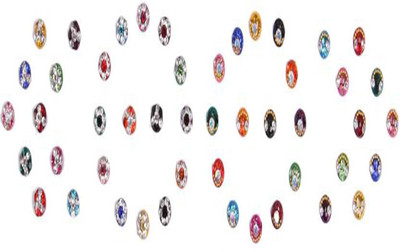 

Instabuyz Traditional bindi Forehead Multicolor Bindis(Stone)