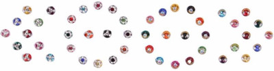 

Instabuyz velvet forehead Multicolor Bindis(Fancy Design)