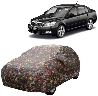 MoTRoX Car Cover For Skoda Laura (With Mirror Pockets)(Multicolor)