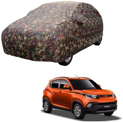MoTRoX Car Cover For Mahindra KUV100 (With Mirror Pockets)(Multicolor)
