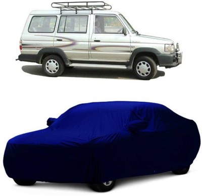 MoTRoX Car Cover For Toyota Qualis (With Mirror Pockets)(Blue)