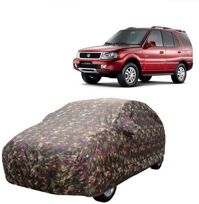 MoTRoX Car Cover For Tata Safari (With Mirror Pockets)(Multicolor)