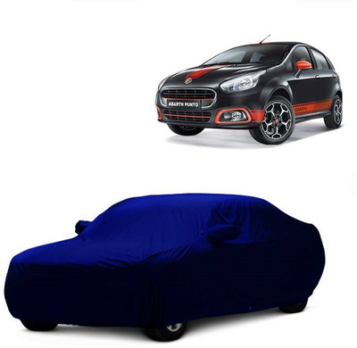 MoTRoX Car Cover For Fiat Punto Evo (With Mirror Pockets)(Blue)