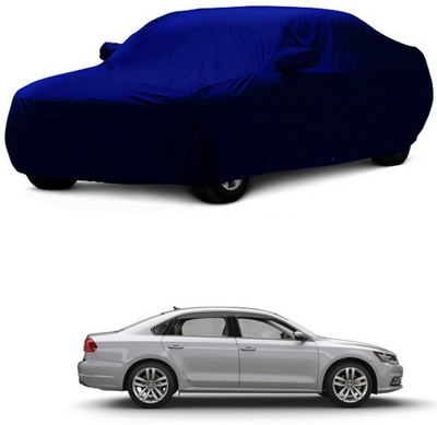 MoTRoX Car Cover For Volkswagen Passat (With Mirror Pockets)(Blue)