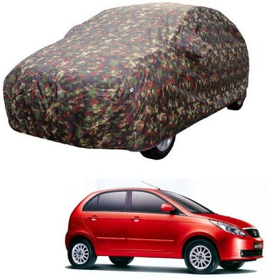 MoTRoX Car Cover For Tata Indica Vista (With Mirror Pockets)(Multicolor)