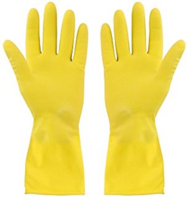 EXCEL IMPEX Household Latex (1 Pair) Wet and Dry Glove(Large)