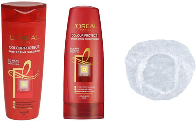

L'Oreal Paris Imported Color Protect Shampoo 175ml+Conditioner 175ml+Shower Cap(Set of 3)