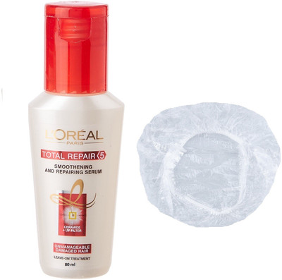 

L'Oreal Paris Imported Total Repair <5 Smoothing And Repairing Serum 80ml+Shower Cap(Set of 2)