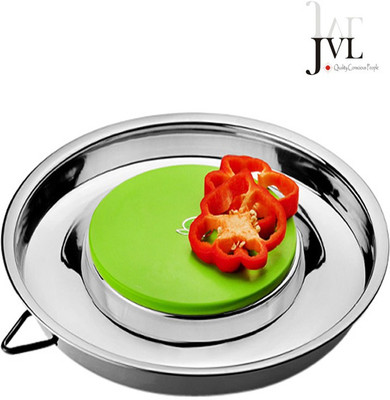 

JVL Torus Vegetable Chopping Board Stainless Steel Cutting Board(Steel Pack of 1)
