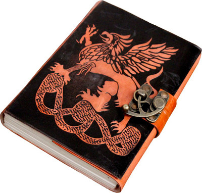 

Bahubali Craft A5 Diary(Handcrafted 100% Pure Leather, Orange)