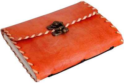 

Craft Shop A6 Diary(Handcrafted 100% Pure Leather, Orange)
