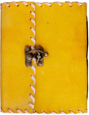 

Bahubali Craft A6 Diary(Handcrafted 100% Pure Leather, Yellow)