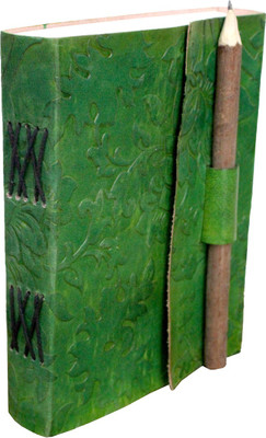 

Craft Shop A6 Diary(Handcrafted 100% Pure Leather, Green)
