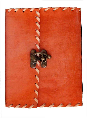 

Bahubali Craft A6 Diary(Handcrafted 100% Pure Leather, Orange)