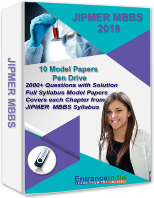

EntranceIndia JIPMER MBBS 2018 Model Papers (10 Sets)(Pen Drive)