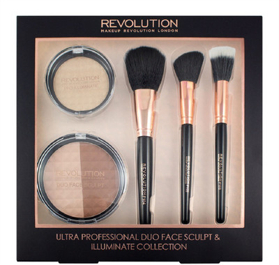 

Makeup Revolution Makeup Revolution Ultra Professional Duo Face Sculpt & Illuminate Collection Highlighter(Duo Face Sculpt & Pro Illuminate Collection)