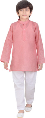 

Jeet Boys Festive & Party Kurta and Pyjama Set(Pink Pack of 1