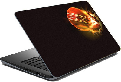 

ezyPRNT Sparkle Laminated Cricket Sports Burning Ball (15 to 15.6 inch) Vinyl Laptop Decal 15