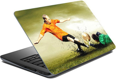 

ezyPRNT Sparkle Laminated Football Aggressive Sports (15 to 15.6 inch) Vinyl Laptop Decal 15