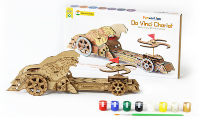 

Funvention Da Vinci Chariot - Build Your Working Mechanical Model(Brown)