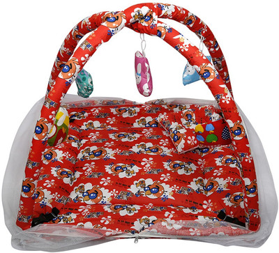 

Shishu.Online Cotton Infants BABY POLLY COTTON BEDDING SET WITH NET ANGRY BIRDS PRINTED, RED Mosquito Net(Red)