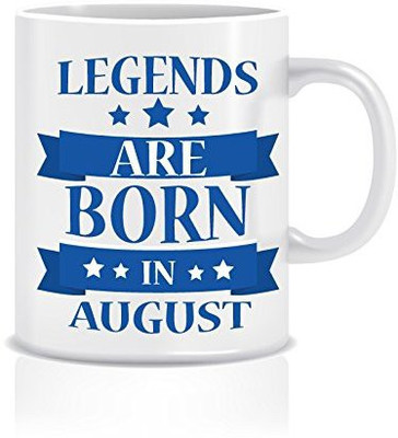 

Everyday Desire Legends are Born in August ED006 Ceramic Mug(300 ml), Multicolor